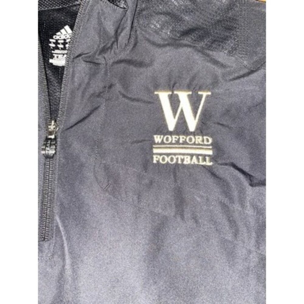 Adidas Wofford Terriers Football Mens 1/4 Zip Long Sleeve Jacket Large - Picture 2 of 5